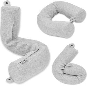 Dot&Dot Twist Memory Foam Travel Pillow for Airplanes - Travel Neck Pillow
